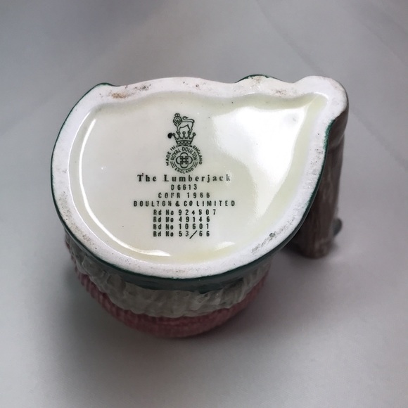 Royal Doulton the Lumberjack D6613 small Toby Character Jug - Picture 6 of 8
